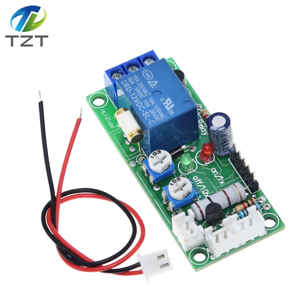 TZT 진동 모듈/진동 센서 릴레이 스위치 감도 및 시간 지연 조절 가능 (D2A1) arduino 용 12V